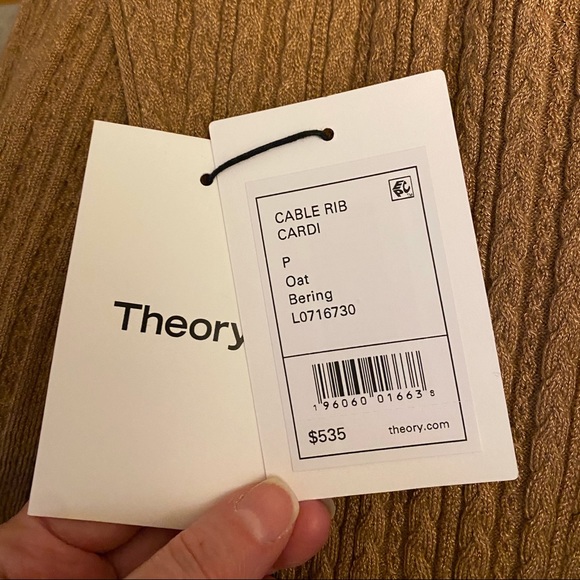 Theory Cable Rib Long Cardi - Picture 4 of 4